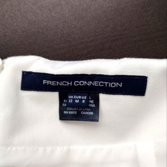 French Connection White Summer Dress With Tie Back - Picture 6 of 6